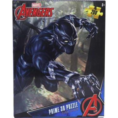 Imagem de Quebra Cabeça Prime 3D Puzzle Wakanda Marvel Avengers 33062 200 Peças