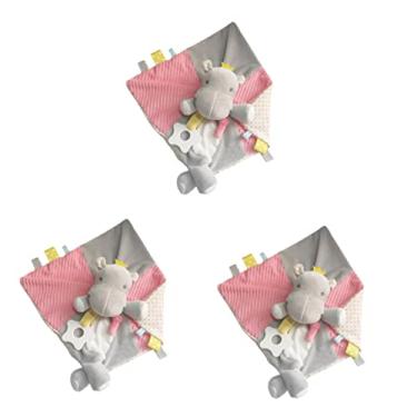 Imagem de HEMOTON 3 Pçs Boneca De Mão Babyboy Presentes Do Bebê Brinquedo Apaziguador Brinquedos De Pelúcia Toalhas De Bebê Pano De Banho Toalhas De Bebê Berçário Cobertor De Bebê Brinquedo De