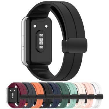 Imagem de MOTONG Pulseira de substituição compatível com Samsung Galaxy Fit 3 SM-R390 – 1 pulseira de silicone para relógio de pulso compatível com Samsung Galaxy Fit 3 SM-R390 (silicone preto)