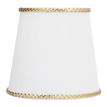 Imagem de Abajur de Tecido, Abajur Médio de 6 Unidades, Abajur de Tecido Barril para Abajur e Luz de Chão, Linho E14 Feito à Mão, Abajures