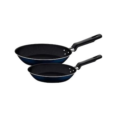 Imagem de Conjunto de Frigideiras 2 Peças Tramontina Ravena em Alumínio com Revestimento Interno e Externo Antiaderente Starflon Max - Azul