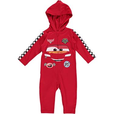 Imagem de Disney Macacão de fantasia para bebês meninos Relâmpago McQueen 18-24 meses vermelho