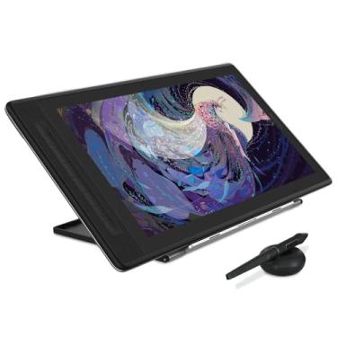 Imagem de HUION Mesa digitalizadora Kamvas Pro 16 2.5K QHD com tela QLED Tablet gráfico totalmente laminado com caneta, tablet de arte digital de 15,6 polegadas compatível com Mac, PC, Android e Linux