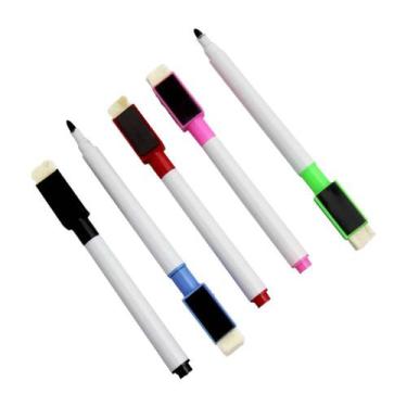 Imagem de Caneta com Apagador p/ Quadro Branco e Lousa Magnética - 6un - ESCURRA