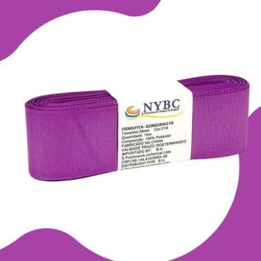 Imagem de Fita Para Laço De Gorgurão Roxo - 38mm C/10 Metros - NYBC