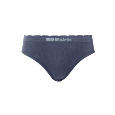Imagem de Calcinha Tanga Infantil Sem Costura - Zee Rucci, M, Azul