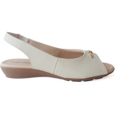 Imagem de Sandália Baixa Leve Modare Ultra Conforto Elástico Pés Secos, 35, Bran