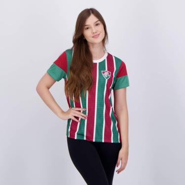 Imagem de Braziline Camiseta Fluminense Raiar, Branco/Verde/Vinho, P
