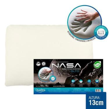 Imagem de Travesseiro Nasa X -13cm - Espuma Viscoelática - Macio e Confortável -