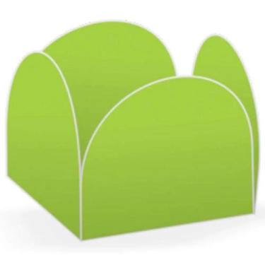 Imagem de Forminhas para Doces 4 Pétalas Verde Neon 50 unidades NC Toys