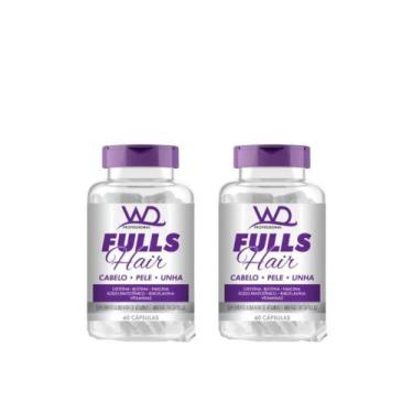 Imagem de Kit Suplementos Fulls Hair Para Cabelos E Unhas 60caps. - WD PROFESSIO