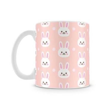 Imagem de Caneca Páscoa Coelhos Fofos Rosa - Artgeek