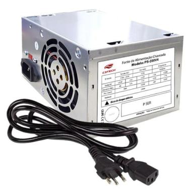 Imagem de Fonte de Alimentação para Pc 200w Potêncial Real Bivolt 127v 220V 24 P