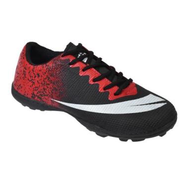 Imagem de Chuteira Society Cravinhos Colada e Costurada NEW - Perflex, Preto ver