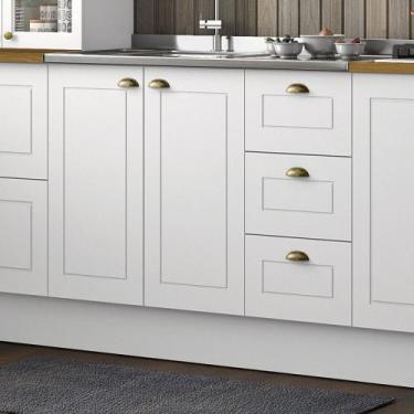 Imagem de Balcão 03 Gavetas 02 Portas 120 Cm Nova York Henn, Branco HP