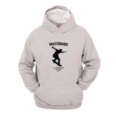 Imagem de Moletom Masculino Canguru Flanelado Skate California Inverno - Ragor, 