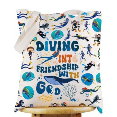 Imagem de KEYCHIN Bolsa de mergulho, presente de segurança para mergulho na amizade com Deus, praia, bolsa de ombro, mercadoria de mergulho, Mergulhando na Tb