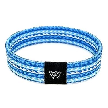 Imagem de Hang Loose Bands Pulseira de praia de surfista para homens, mulheres e adolescentes - Pulseiras confortáveis de verão - Pulseira reversível Boho - Acessórios ajustáveis para festivais e pulseira de