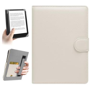 Imagem de HoYiXi Capa universal para leitor de e-book de 6 a 6,8 polegadas compatível com Kindle Paperwhite/15.2 cm Novo Kindle 2022 e 2019/Kobo Clara HD/Kobo Clara 2E, 15.2 cm EReader capa protetora bolso