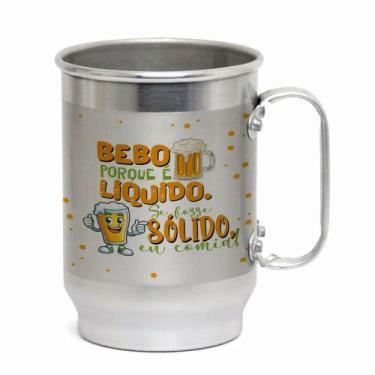 Imagem de Caneca Alumínio 600ML Tema Carnaval  Presente Criativo para a Folia - 