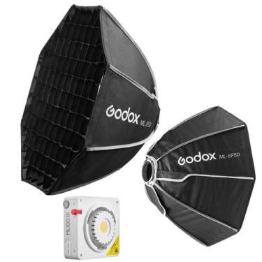 Imagem de Softbox Octa Com Grid Godox 50cm Para Led Ml100bi Ml60ii Bi
