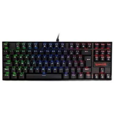 Imagem de Teclado Mecânico Gamer Kumara RGB Black Swicht Blue - REDRAGON