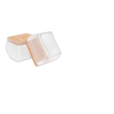 Imagem de Kit 4 Proteção Pé Cadeira Retangular 2.2CM A 3CM.