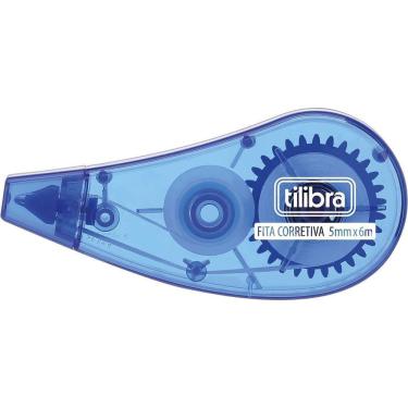 Imagem de Corretivo Em Fita 5mm X 6m Tilibra Azul