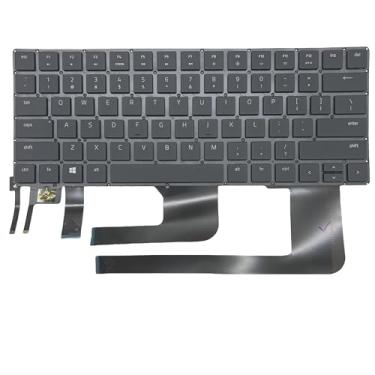 Imagem de YIJIATech Teclado para Razer Blade 911100163920 GD BYD 12920528-00 2H-BCVUSR50111 US 11288412920528000AP00105 NBLCV NBLCW Computador Portátil Preto