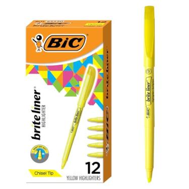 Imagem de BIC, Marca Texto, Marking, Amarelo Fluorescentes, 12 Unidades