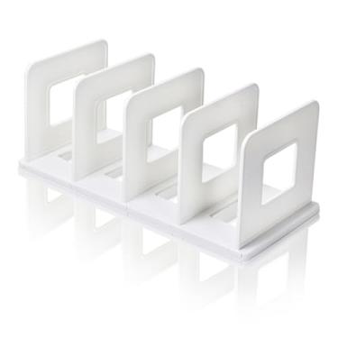 Imagem de Lemical Organizador De Arquivos Mesa Lemical, Classificador Vertical 4 Seções, Suporte Para Escritório, Revista, Documentos Casa Ou Escola (Branco)