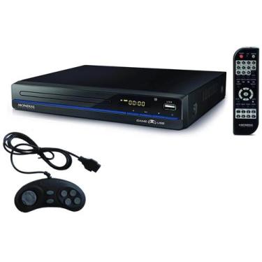 Imagem de Dvd player mondial gamer karaoke usb mp3 c/ joystick e 600 jogos