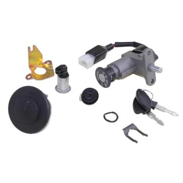 Imagem de Trkimal Conjunto de chaves de ignição para GY6 50cc 150cc 139QMB 157QMJ Scooter chinês tanque Roketa Giovanni Baja Sunl Kazuma Vento