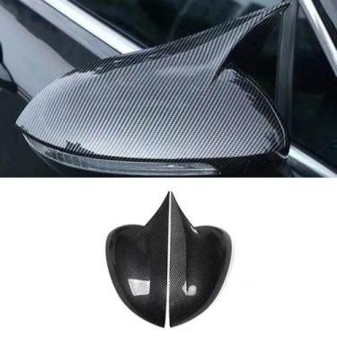 Imagem de Capa de proteção traseira para carro compatível com CC Magotan B8L Side Mirror Cover Trim Body Kit Acessórios para carro (Carbon Look)