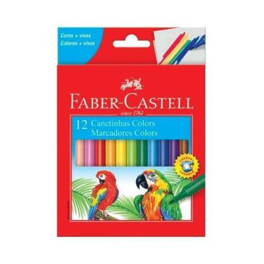 Imagem de Canetinha Hidrográfica 12 Cores Faber-Castell