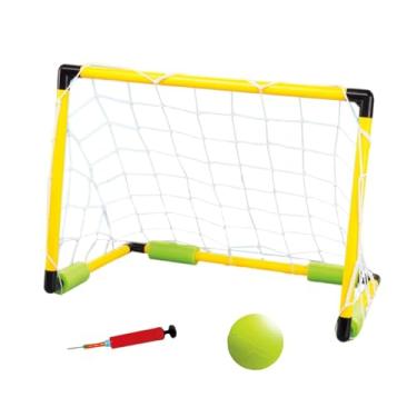 Imagem de Dynwave Conjunto de jogo de polo aquático flutuante, gol de futebol inflável para piscina, brinquedos interativos para piscina ao ar livre, 46x33x33cm