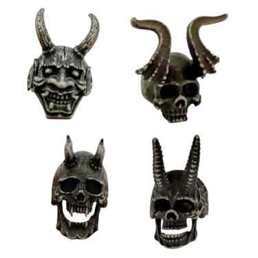 Imagem de Anel Estilo Dark Caveiras Demoníacas em Aço Inox (Caveira 2 Tam 30)