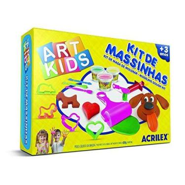 Imagem de Massa Para Modelar Criativa Art Kids 4 450G.C/Acessorios - ACRILEX