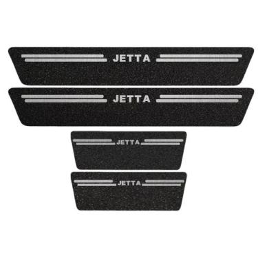 Imagem de Kit Soleira Protetora Porta Premium Aço Escovado PVC - Jetta - Jhow Ad