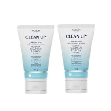 Imagem de Kit 2 Sabonete Líquido Facial Genom Derma Clean Up 60g