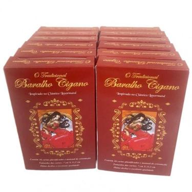 Imagem de Kit C/12 O Tradicional Baralho Cigano 36 Cartas Plastificado