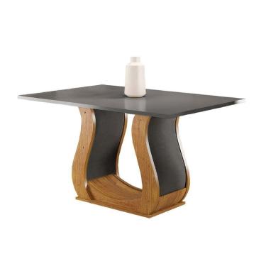Imagem de Mesa Para Sala De Jantar 1,20m Veneto Viero Madeirado/Cinza