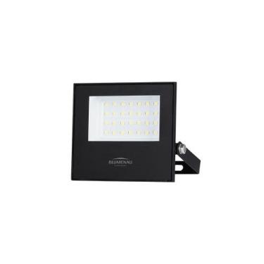 Imagem de Refletor Blumenau Led Play 30W Preto Bivolt, 6500K Luz Branca
