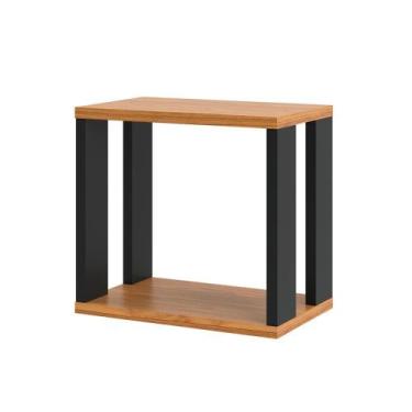 Imagem de Nicho Retangular 100% Mdf Industrial F27 Freijó/Preto - Dalla Costa