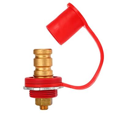Imagem de Carregador de bateria Post, 250A 3/8 "Stud Bateria Jump Terminal Post com Tampa para Carros RVs Barcos Iates Carros de Corri (Rosso (positivo))
