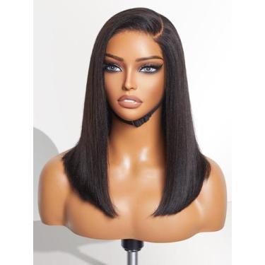 Imagem de Peruca LUVME HAIR Light Yaki Straight Bob 35 cm de cabelo humano