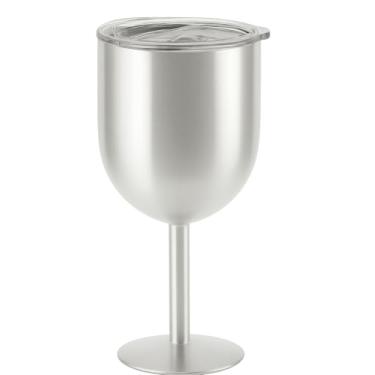 Imagem de Taça Térmica para Gin 450ml Parede Dupla Cor Branco com Tampa