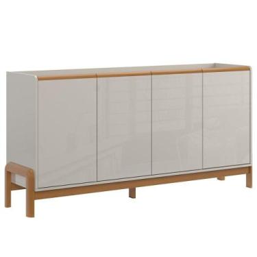 Imagem de Buffet Aparador Para Sala De Jantar 4 Portas Elisa Off White/jequitiba