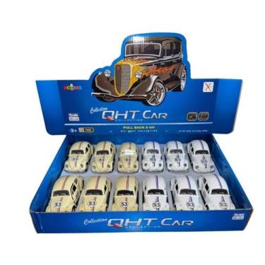 Imagem de kit Miniatura Fusca Herbie - CARRO DE FERRO A FRICCAO - IVO COSMÉTICOS