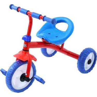 Imagem de Triciclo motoca infantil primeir infancia best race azul e vermelho bb